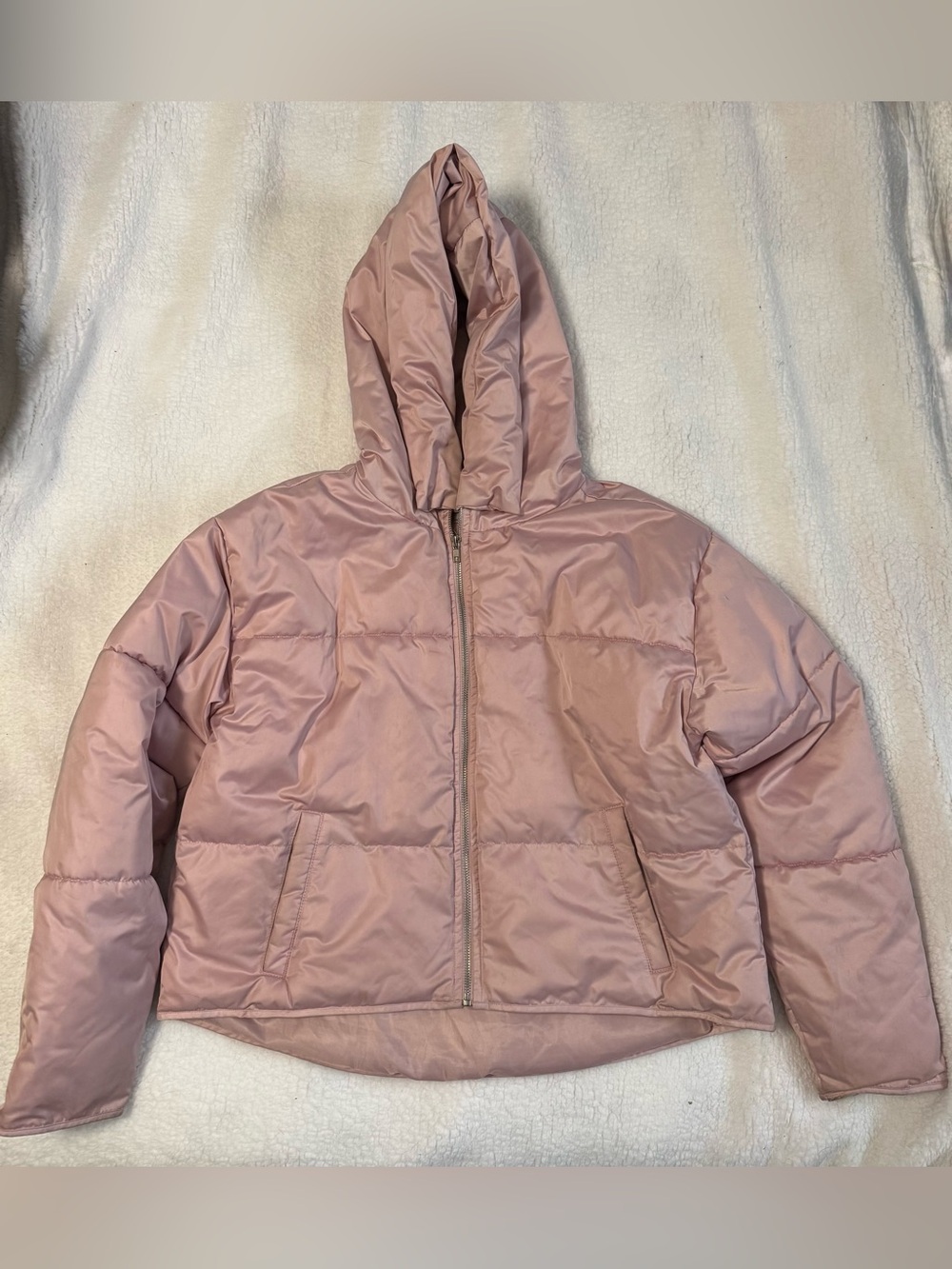 Forever 21 pink Hooded Puffer Jacket